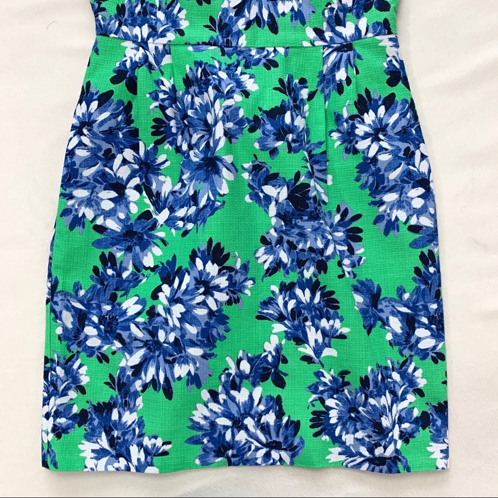 J. Crew Printed Textured Cotton Dress Size 00 - Picture 6 of 9